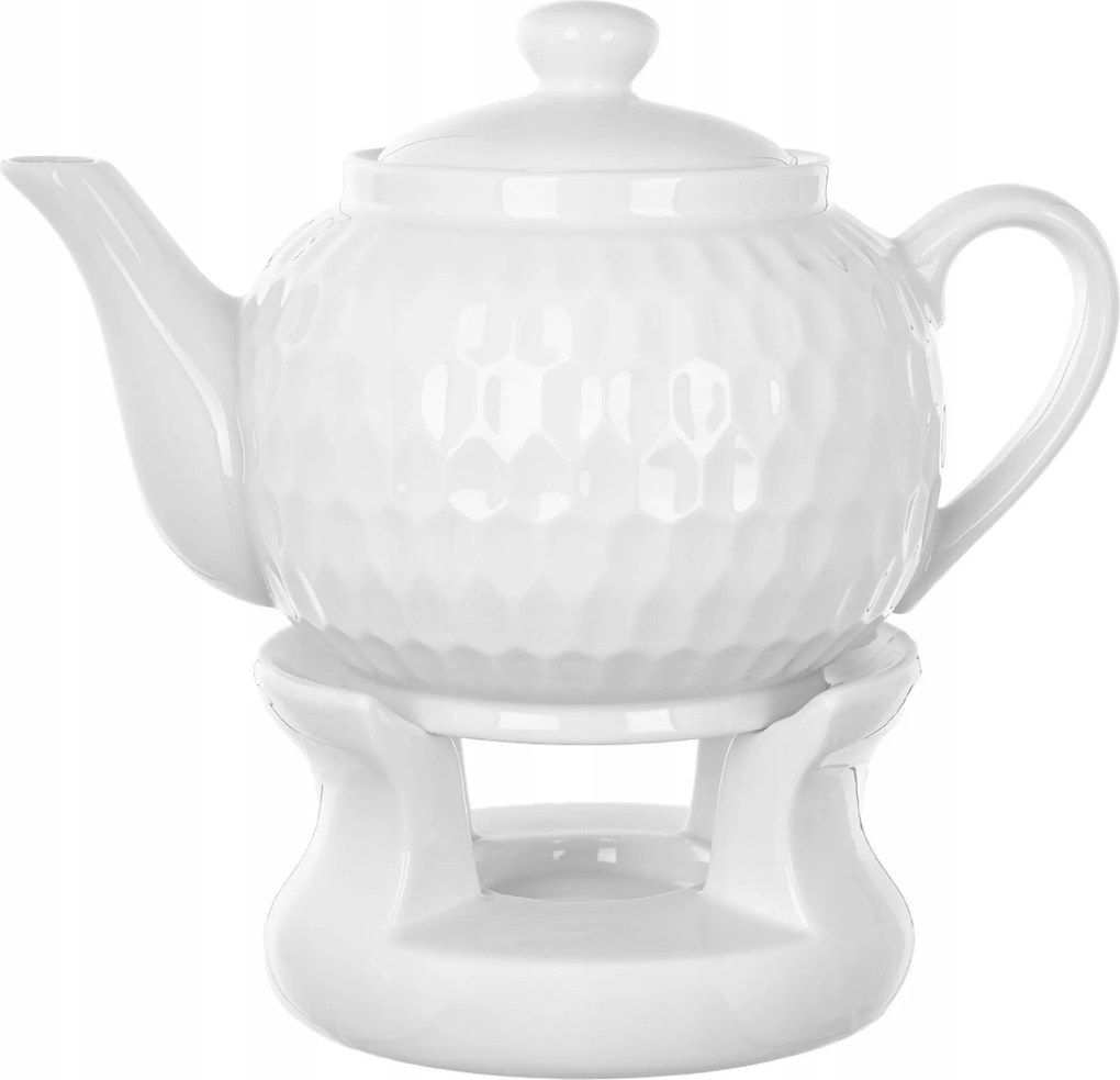 Teáskanna Melegítővel 900ml 0,9L Kerámia Teáskanna