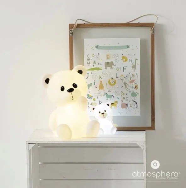 Atmosphera - LED gyermek éjszakai lámpa TEDDY LED/3xAA fehér