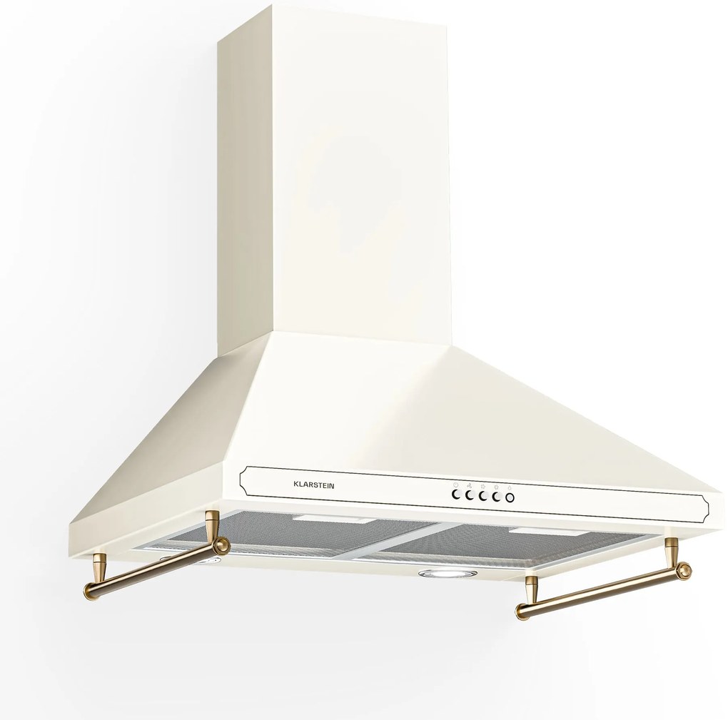 Klarstein Victoria 60, páraelszívó, 60 cm, retro kialakítás, 644,5 m³/ó, 2 LED lámpa