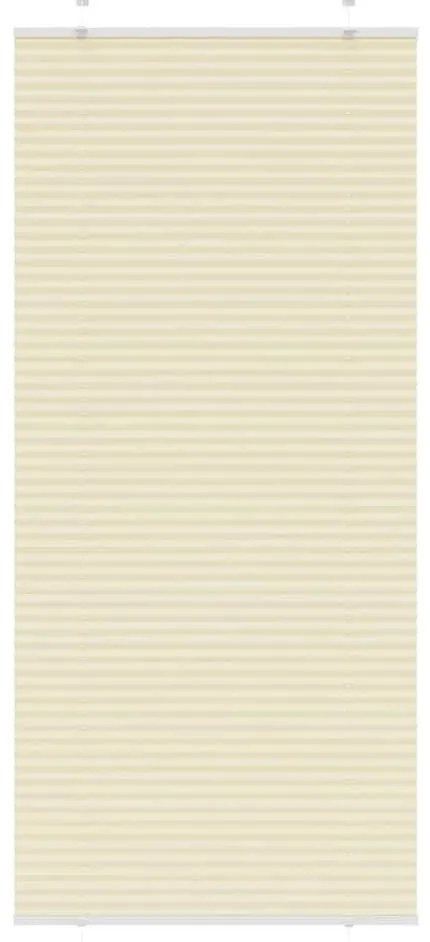 pliszírozott redőny krém 90x200 cm szövetszélesség 89,4 cm
