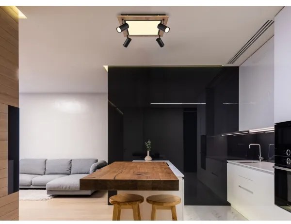 Globo 67306D2 - ULLA LED spotlámpa 4xGU10/5W + LED/24W/230V