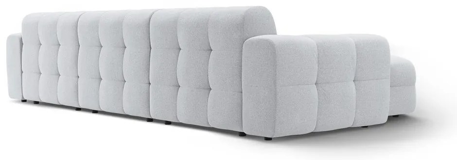 Világosszürke sarokkanapé (bal oldali-heverő résszel) Kendal – Micadoni