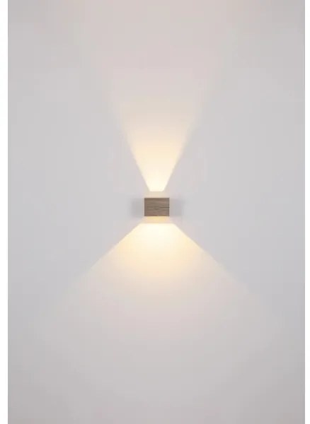 Globo 15553W1W - LED fali lámpa ALINA LED/8W/230V barna