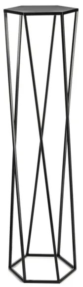 Virágállvány 100x24 cm fekete