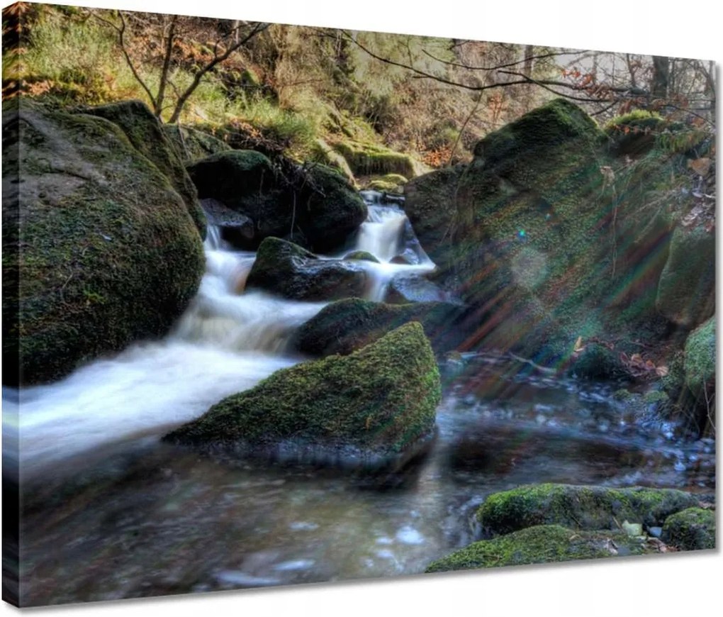 Vászonkép 40x30 Látvány Hegyi folyó