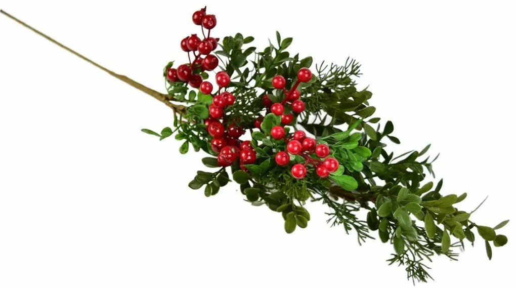 Karácsonyi díszített ág Navara, 70 cm