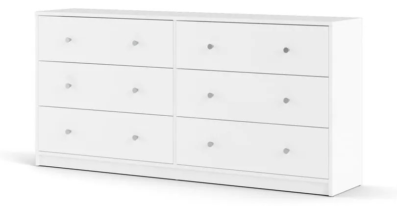 May fehér komód, 143 x 68 cm - Tvilum