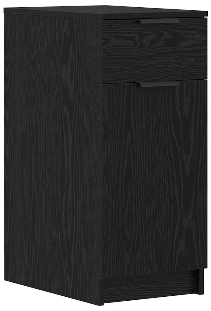 Asztal fiókkal tárolóval Musta tammi 133 x 50 x 75 cm Faanyag