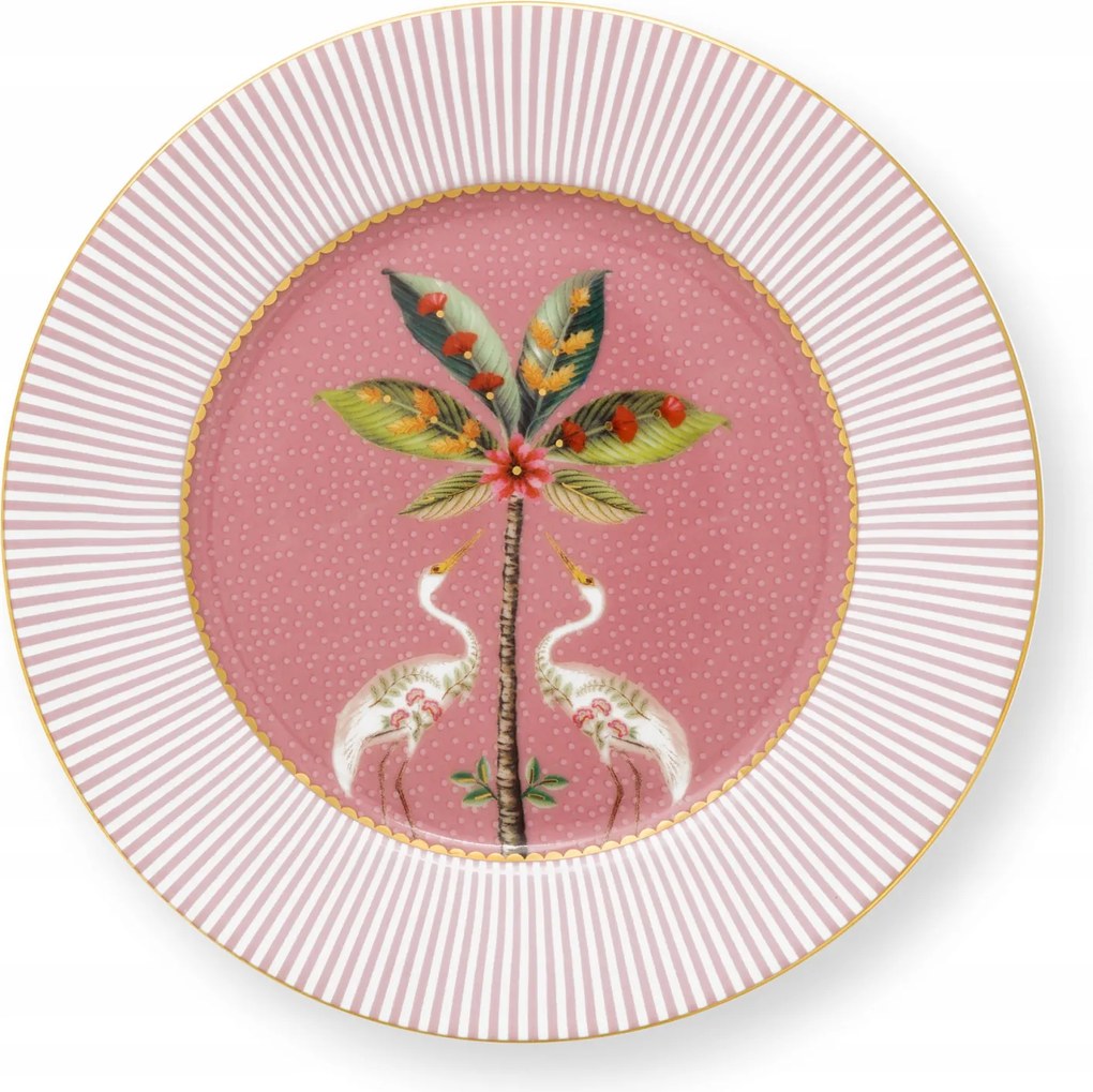 Desszert tányér La Majorelle Pink Daru PiP Studio, 17 cm