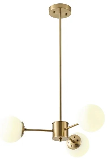 Csillár rúdon 3xE27/40W/230V réz