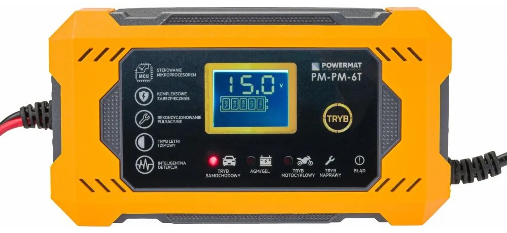 Mikroprocesszoros akkumulátor töltő PM-PM-6T
