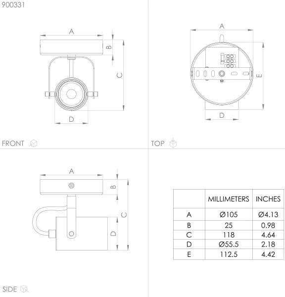 Eglo 900331 - LED Spotlámpa SOREGO 1xGU10/3W/230V