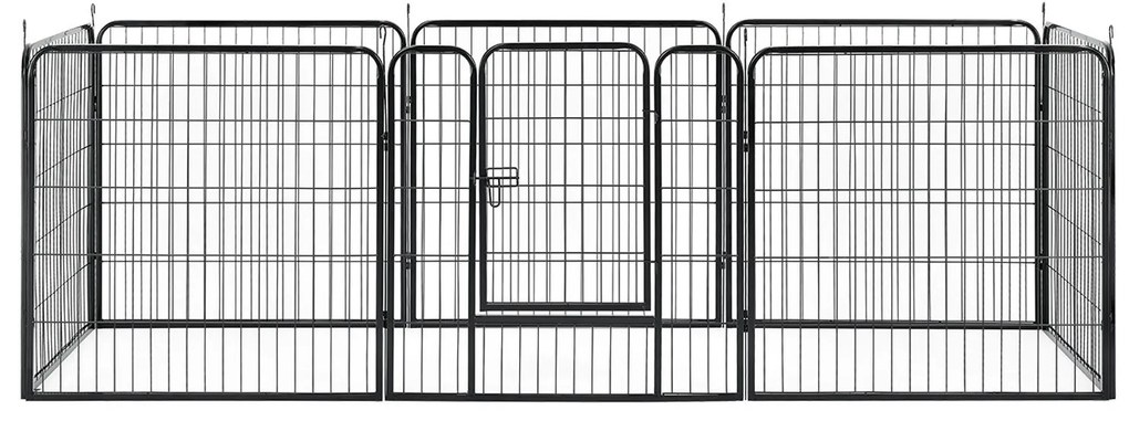 Juskys Fém kutya kennel kölyökkutyáknak - 160x160x80 cm