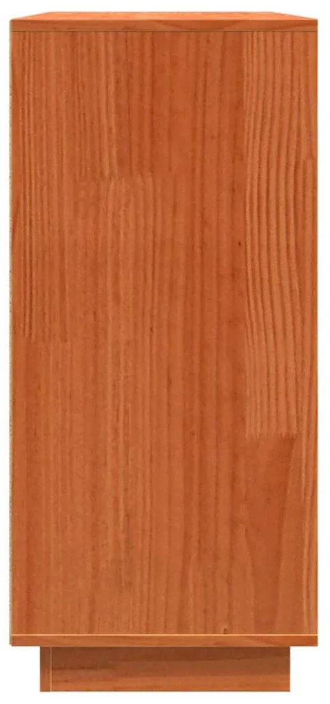 Széf fiókkal Barna 111 x 34 x 75 cm Tömör fenyőfa