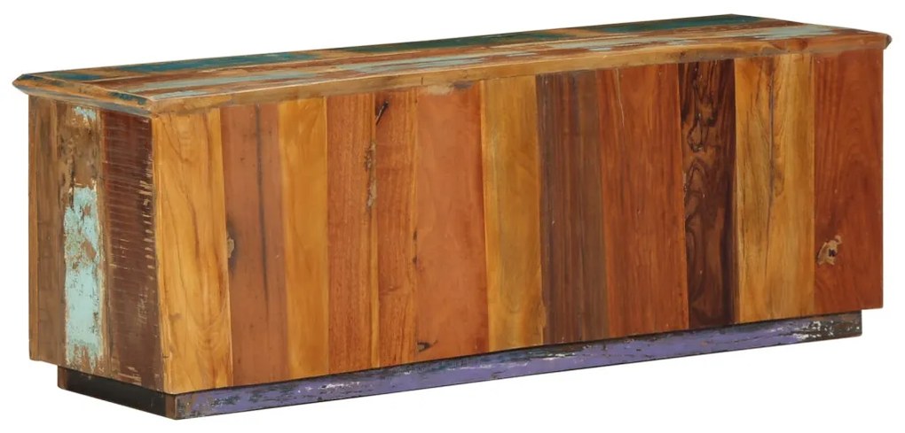 Cipőtároló 110x35x40 cm Tömör fa újrahasznosított