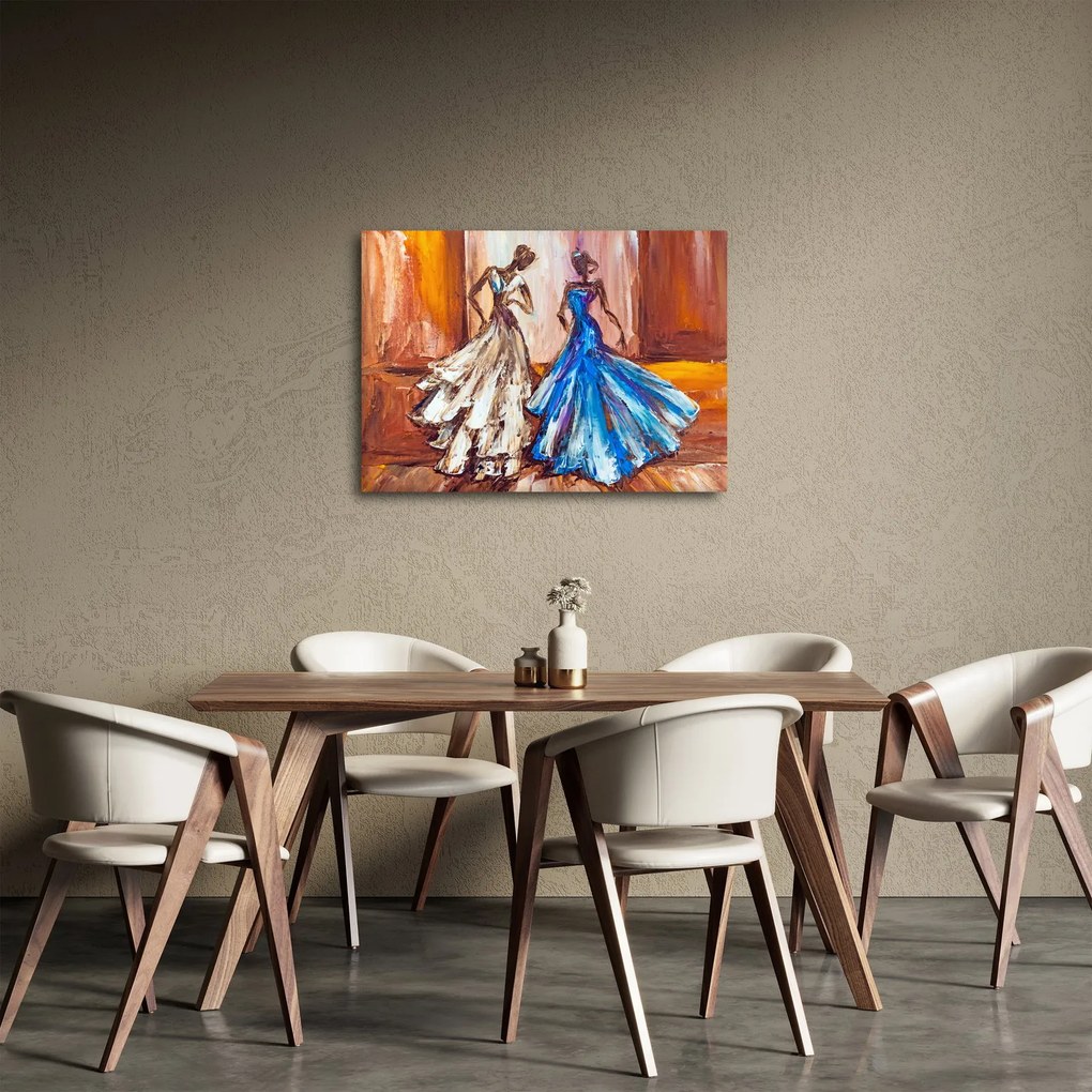 Kép - táncos, olajfestmény (70x50 cm)