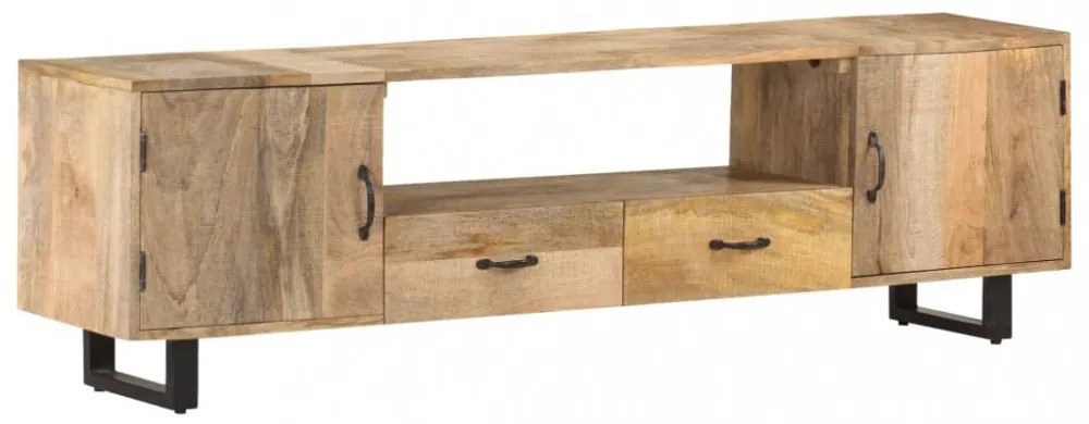 tömör mangófa TV-szekrény 160 x 30 x 45 cm