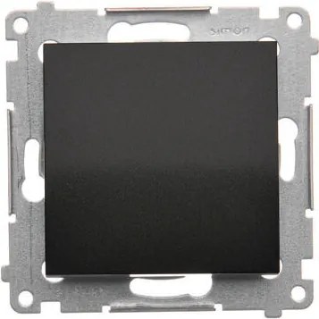 Simon 54 Egyszeres Lépcsőházi Kapcsoló Piktogram Nélkül, Fekete Matt DW6.01/X/49