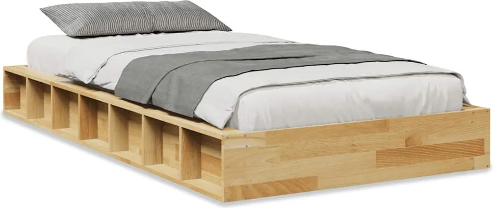 vidaXL ágykeret matrac nélkül 100x200 cm tömör fa tölgyfa