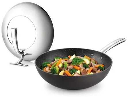 Tescoma PRESIDENT Wok serpenyő fedővel átmérő  30 cm