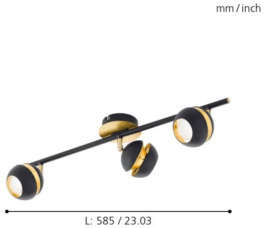 Eglo 95484 - LED Spotlámpa NOCITO 3xGU10-LED/4W/230V