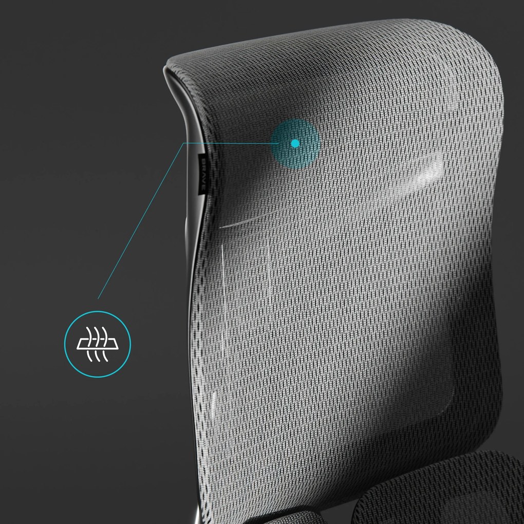Prémium ergonomikus irodai szék lábtartóval fekete Premium Normal Size: Diablo V-Kinetic