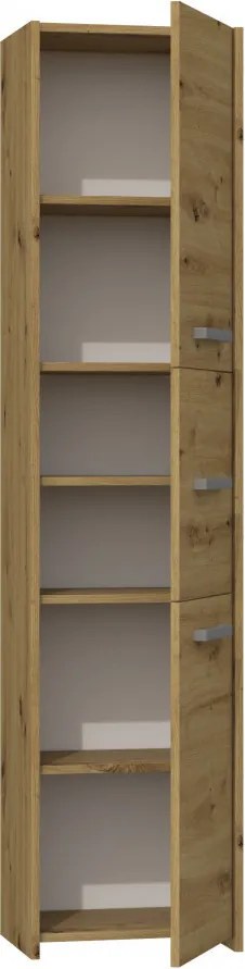 S43 fürdőszoba szekrény, tölgy