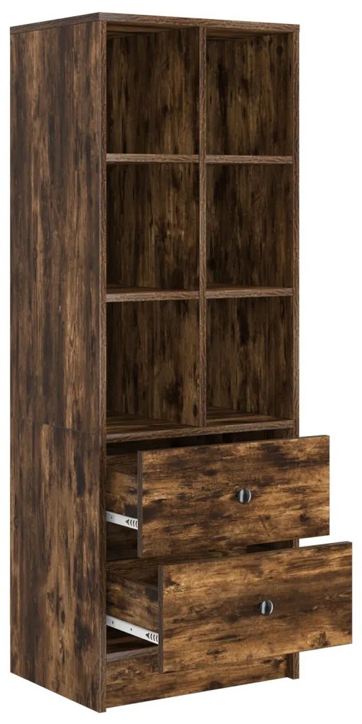 Magasfiú fiókkal Füstölt tölgy 45.5 x 34 x 127 cm Faanyag