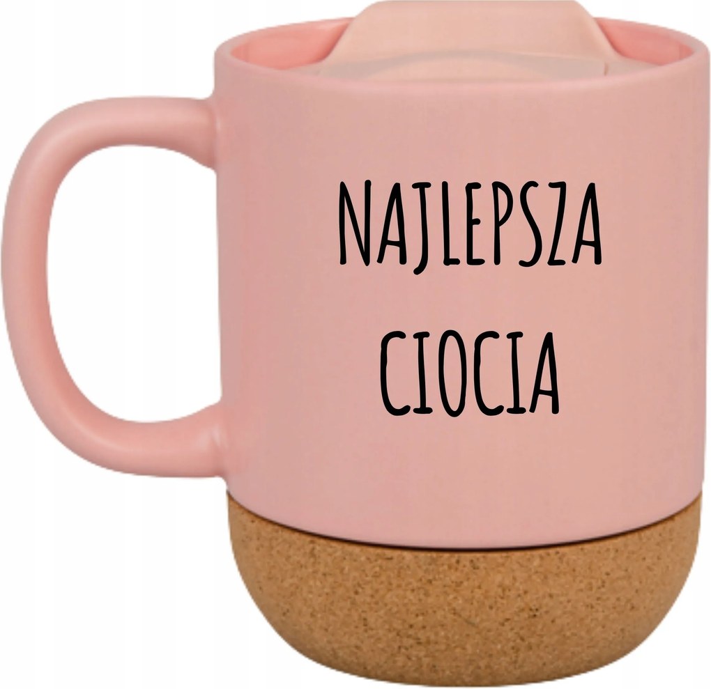 Rózsaszín Bögre Parafa Vicces Ajándék Legjobb Nagynéni