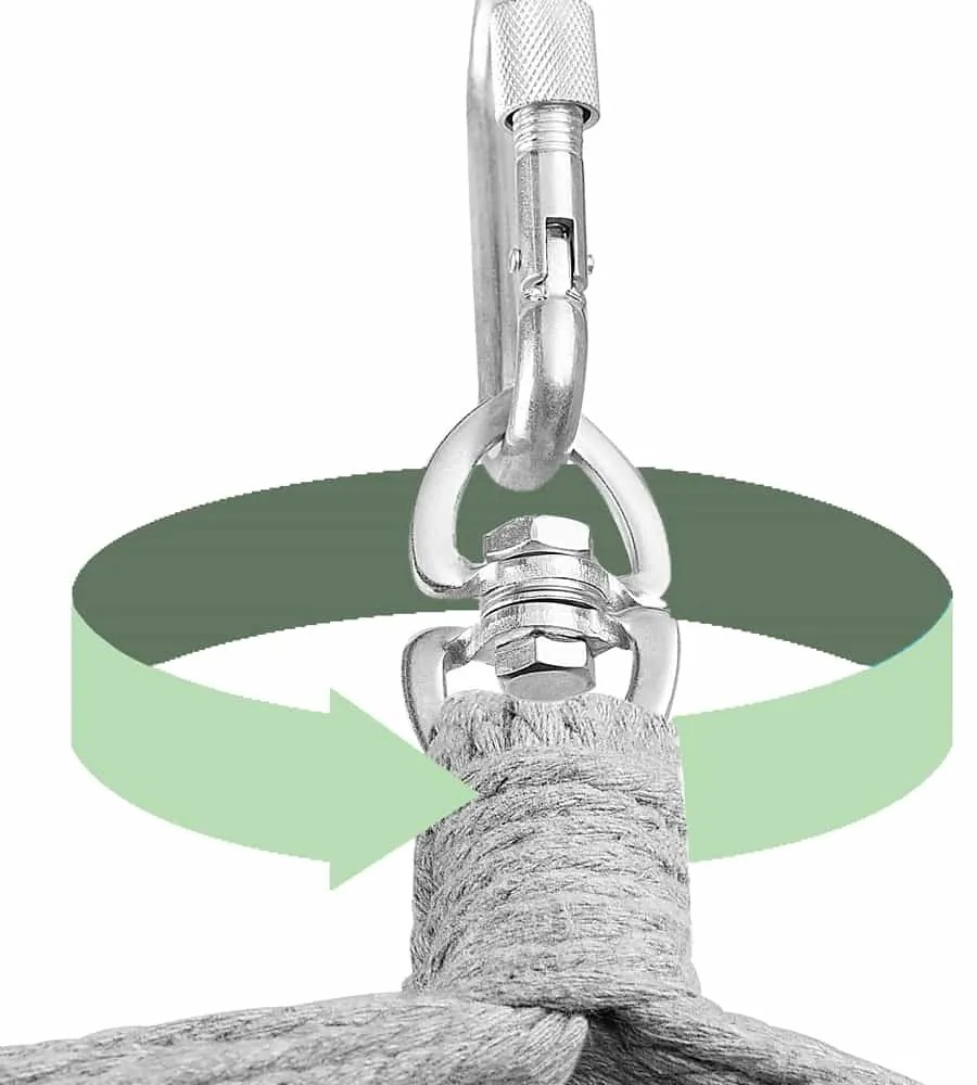 MANDY függőszék, 170x100x150cm, sötétszürke Detex