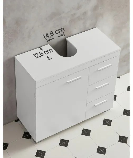 NICO fehér fürdőszobaszekrény