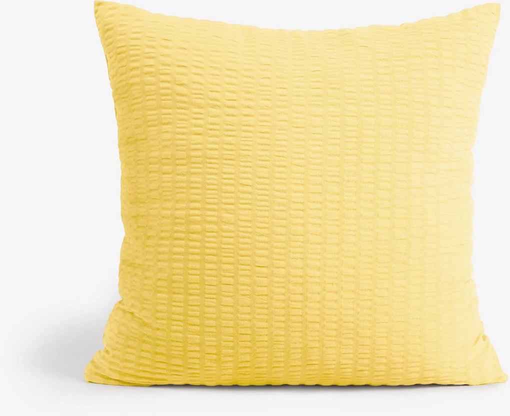 Goldea krepp párnahuzat - sárga 40 x 40 cm