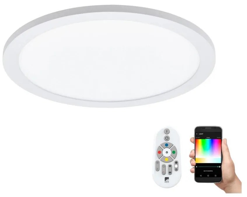 Eglo 97958 - LED RGBW mennyezeti lámpa SARSINA-C LED/16W/230V + távirányító