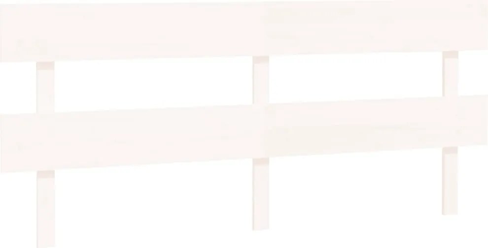 vidaXL fehér tömör fenyőfa ágyfejtámla 184x3x81 cm