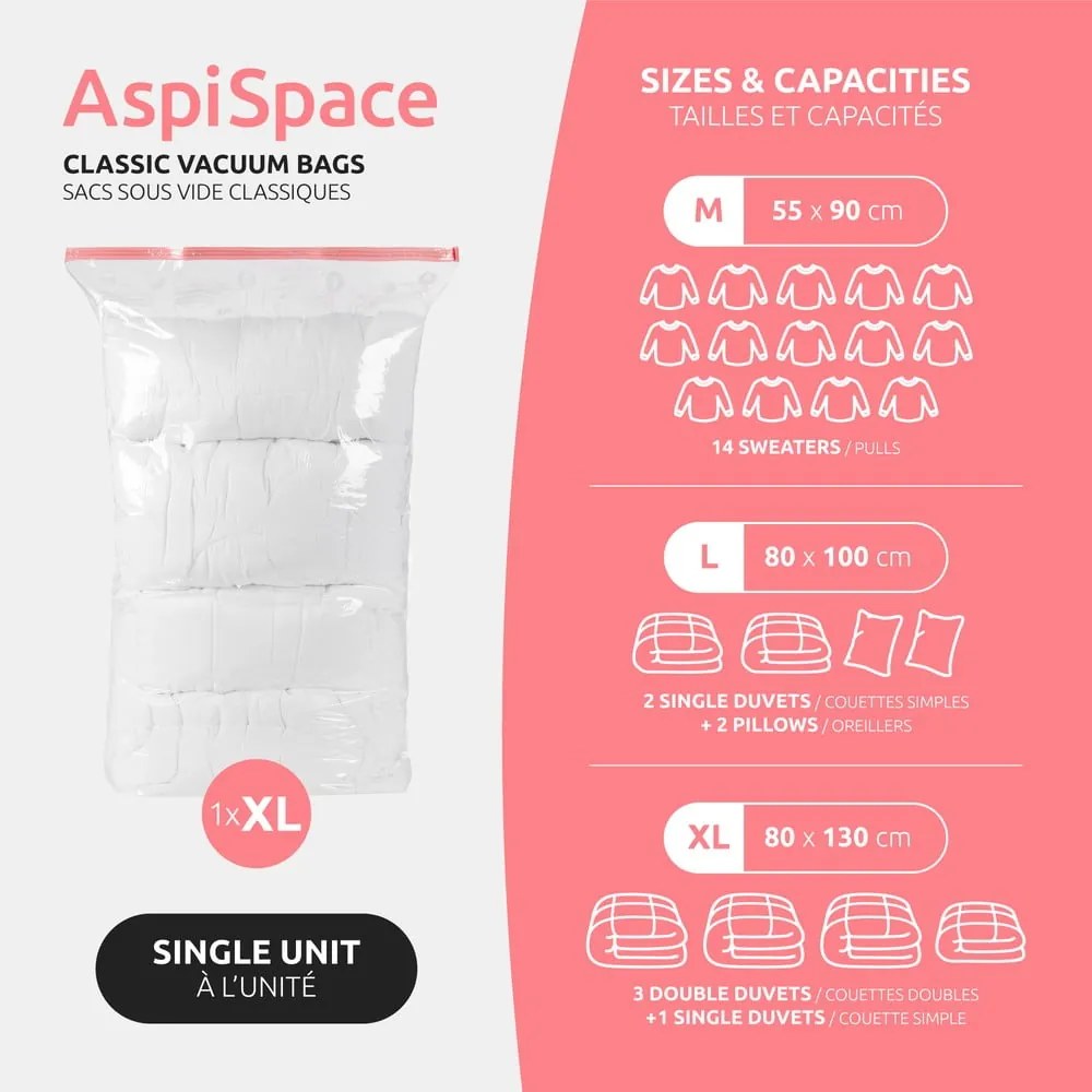 Vákuumzsák Single Space XXL – Compactor