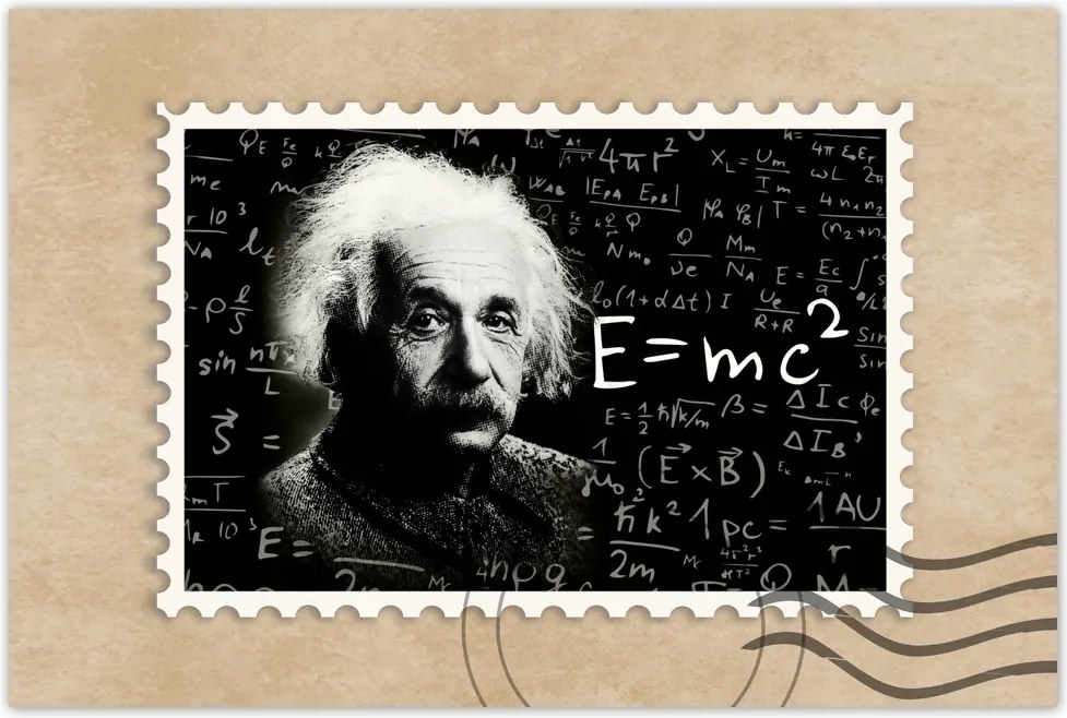 Poszterek 120x80 Albert Einstein E=MC2