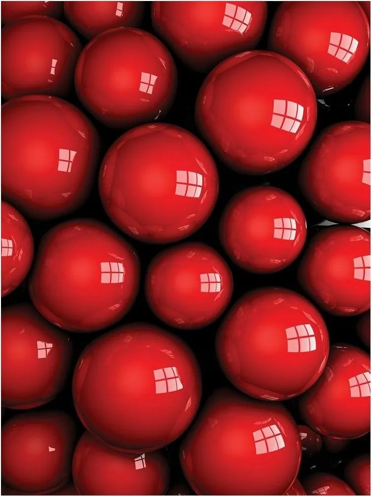 Fotótapéta absztrakt 3D gömbök körök 184 x 254