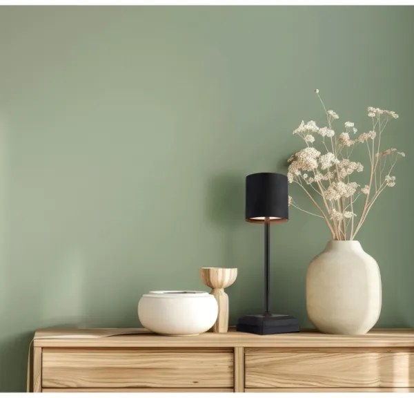 Globo 58487B - LED érintésvezérelt tölthető asztali lámpa DIXON 1,5W/5V 2200 mAh fekete