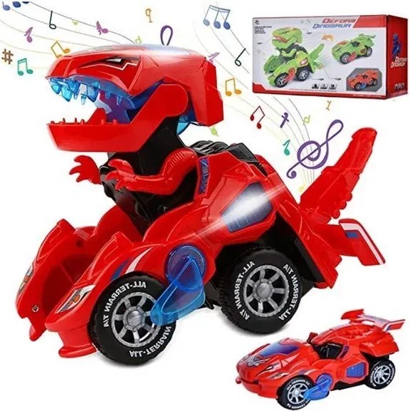 Zaparkorun DYNOCAR autóvá alakítható dinoszaurusz LED-del - Kék