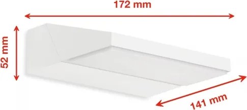 Telefunken - LED kültéri fali lámpatest LED/10W/230V IP44 fehér