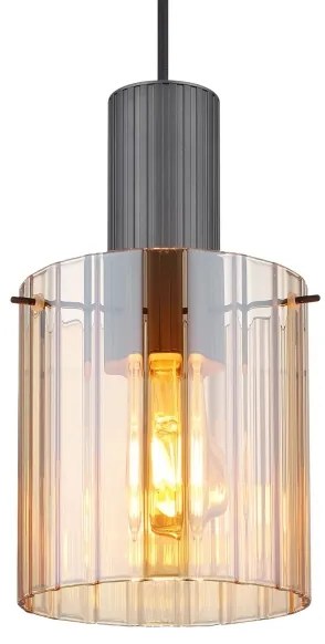 Globo 15904HA - Csillár zsinóron TULIVAR 1xE27/40W/230V átm. 18 cm barna