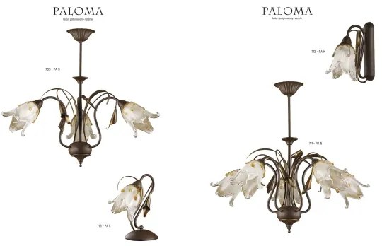 Jupiter 711 - PA5 - Csillár PALOMA 5xE27/40W/230V