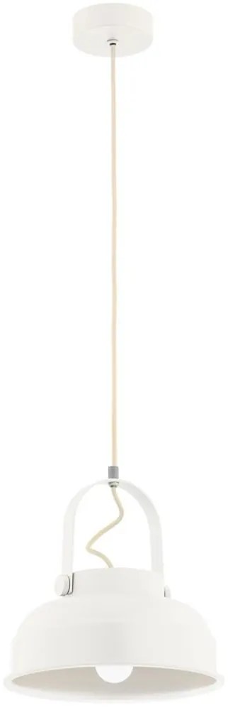 Argon 8284 - Csillár zsinóron DAKOTA 1xE27/15W/230V fehér