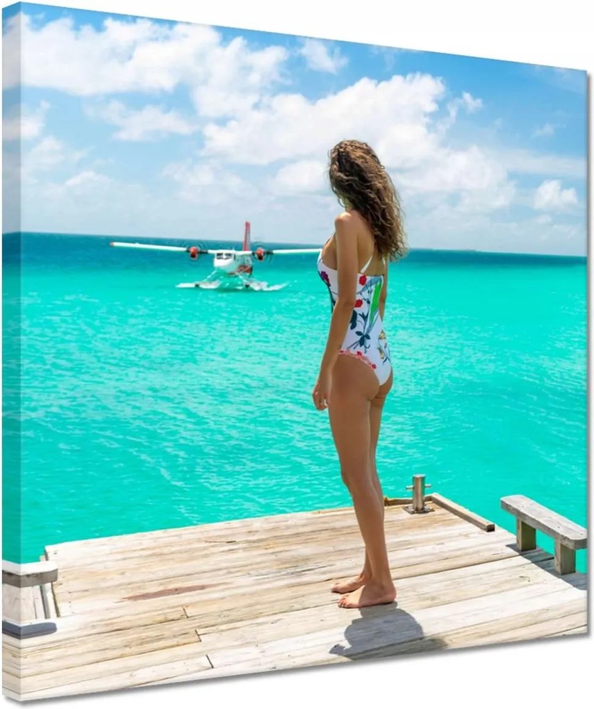 Vászonkép 30x30 Csinos nők Csajok Nagymamák