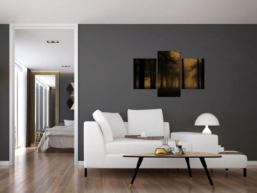 Kép - Sötét erdő (90x60 cm)