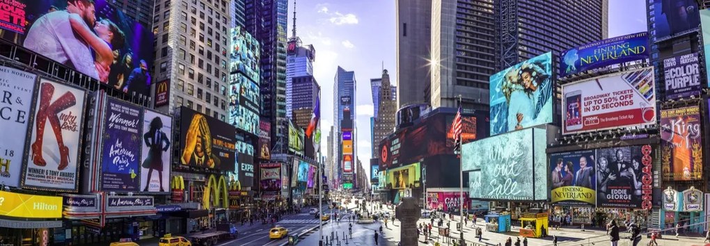 Poszter 95x33cm Times Square, Assaf Frank