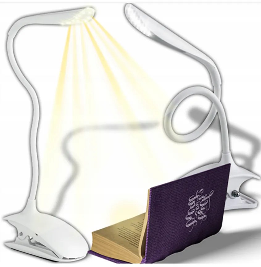 Irodai íróasztal lámpa 14 LED-es USB-s, E141