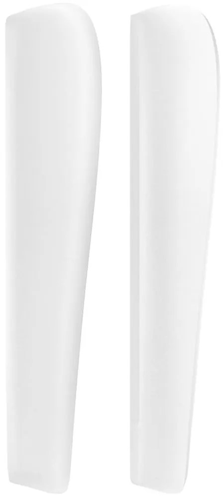 fehér műbőr fejtámla szárnyakkal 147x23x118/128 cm