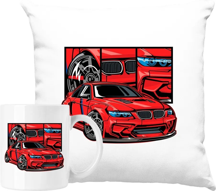 Bögre Szett Párna M2 F87 Sport Autó Ajándék Ötlet