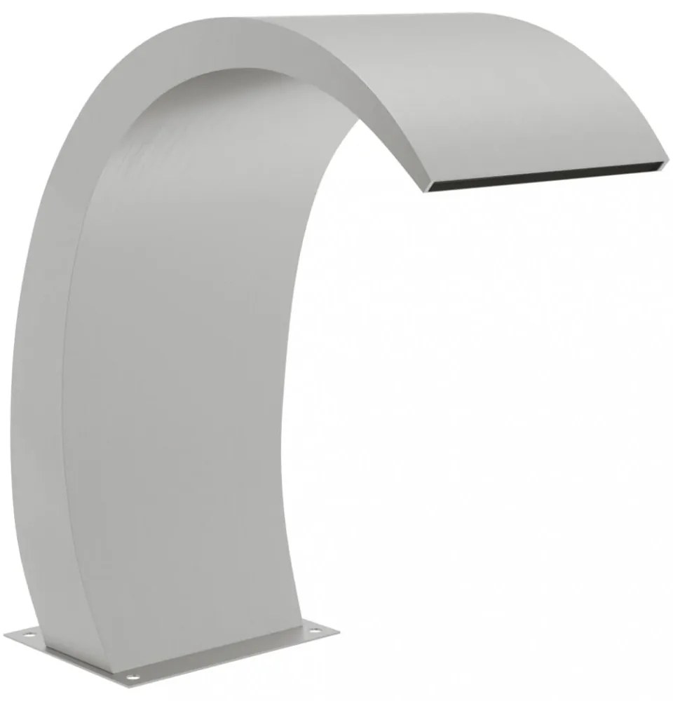 304-es rozsdamentes acél medenceszökőkút LED-ekkel 22x60x70 cm
